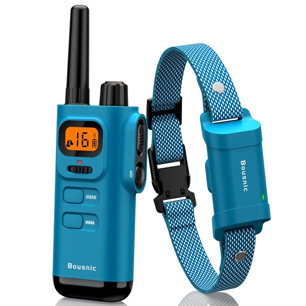 Collar Shock para perros BOUSNIC, 400 m, resistente al agua y recargable