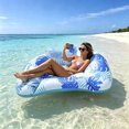 thumbnail image 4 of Large Pool Floats Inflatable Pool Float for Adults & Kids Upgraded Pool Floats with Cupholders & 2 Handles Summer Pool Lounger Pool for Lakes Beach Water Party, 4 of 6