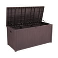 thumbnail image 6 of Sesslife 113 Gallon Deck Box, Organization and Storage Box for Patio Furniture Outdoor Cushions, Throw Pillows, Garden Tools and Pool Toys, Brown, 6 of 11