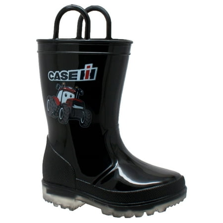 Case IH Children's PVC Boot with Light-Up Outsole Black