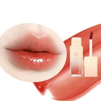 Liquid Jelly Lipstick, Long Lasting Lip Tint, Moisturizing Plumping Water Lip Glaze with Glossy Finish, Natural Beauty Lip Color, Easy To Apply Curved Applicator, Non-Sticky formula