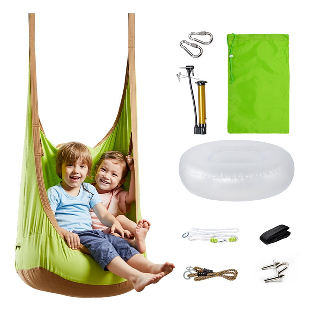 Coofit Pod Swing Seat Hanging Canvas Pod Swing Chair Hammock Chair for Children Adult Walmart