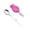 Red, variant on Foldable Stainless Steel Spoon with Plastic Case Portable Utensil for Camping Hiking Picnic Outdoor Travel Dining Accessory Blue 6 X 2"