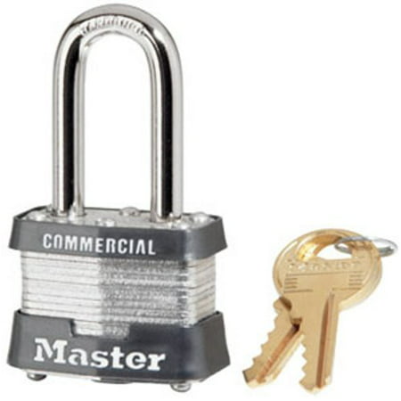 Padlock, Laminated Steel Lock, 1-9/16 in. Wide, 3KALF, PADLOCK APPLICATION: For indoor and outdoor use; Best used for construction sites and industrial.., By Master (Best Used Car Review Site)