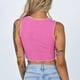 thumbnail image 2 of Cuello redondo Crop Top versátil sin mangas transpirable Racer Back Tank Tops para mujeres niñas, 2 of 8