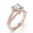 thumbnail image 2 of 2.32 Ct Brilliant Round Cut Diamond Bridal Rings for her Solid 14K Rose Gold, 2 of 5