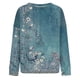 thumbnail image 3 of Gibobby Sudaderas para Mujer Sudaderas Camisa de Cuello Redondo Sólido de Manga Larga para Mujer atlético(Azul,CH), 3 of 4