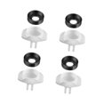 thumbnail image 2 of Siruishop Joint de Tasse et Clapet d'Inversion Valve d'Inversion 3 Voies pour Cuisine Douche Salle Maison 4 Pcs, 2 of 8