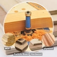 thumbnail image 5 of Uxcell 2pcs Flush Trim Router Bit 1/4" Shank 1/2" Dia Carbide Tipped Top & Bottom Bearing Router Bit for Woodworking, 5 of 6