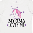 thumbnail image 4 of Inktastic My Oma Loves Me Girl Unicorn Girls Toddler T-Shirt, 4 of 5