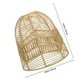 thumbnail image 4 of FUTUREORYY Woven Lamp Shade Khaki Paper Rope Metal Frame For Restaurant 1Pcs, 4 of 5