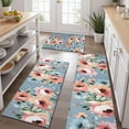 thumbnail image 2 of Pioneer Flower Floral Print Pattern Kitchen Rugs Sets Of 3,Kitchen Runner Rugs Non Skid Washable,Decorative Kitchen Floor Mats for Kitchen,Sink,Laundry,17"x30"+ 17"x47" + 17"x59", 2 of 6