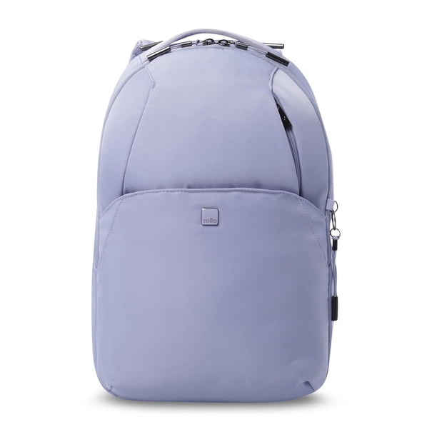 TOTTO Mochila Mediana - Reforzada para Mujer Porta Laptop 15 con Bolsillo Secreto | Escuela - Oficin purpura M