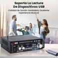thumbnail image 5 of Alificador de Audio, Alificador de Poteia Bluetooth 5.0 para 2 * 300W, A de Audio para Auto de 2.0 Canal con Micrófono Radio 3/USB/SD/FM, 5 of 5