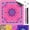 31.5" Pink, variant on 31.5" x 31.5" Mahjong Mat for Table with American Rules Printed, Non-Slip Noise Reduction Mah Jongg Mat with Carrying Bag &for Card, Board, Poker, Tile Games, Dominoes (Blue)