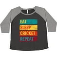 thumbnail image 3 of Inktastic Cricket Sports Eat Sleep Cricket Repeat Women's Plus Size T-Shirt, 3 of 5