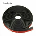 thumbnail image 2 of Phyun 4M Black Z-Shape Window Door Rubber Seal Weather Strip Hollow Car Weatherstrip, 2 of 5