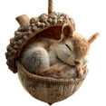 thumbnail image 2 of Acrylic Forest Animal Acorn Ornaments – Cozy Forest Christmas Ornaments, 2026 New Pine Cone Animal Decoration, Woodland Creature Figurine, Acrylic Hanging Ornament Home Party Décor (Mix -Pack of 5), 2 of 11