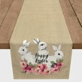 thumbnail image 3 of Creative Products Burlap Sketched Bunnies 16x72 Cotton Twill Table Runner, 3 of 3