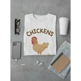 thumbnail image 3 of Chickens Poop Breakfast T-Shirt Men -Smartprints Designs, Male Small, 3 of 4