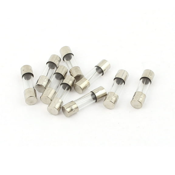 Unique Bargains 10Pcs  250V 10A Fast Blow Glass Tube Fuses 5mm Diameter x 20mm Length