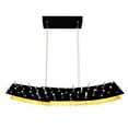thumbnail image 2 of CWI Lighting Gondola Contemporary Metal LED Chandelier in Black, 2 of 5