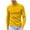 Yellow, variant on Mens Knitted Turtleneck Sweater Long Sleeve Turtle Neck Ribbed Pullover Sweater thermal Casual High Neck Tops Yellow 14(XXXL)
