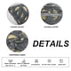 thumbnail image 3 of Juego de 2 fundas de almohada decorativas de piel sintética, plumas doradas y hojas doradas, almohada brillante, 3 of 5