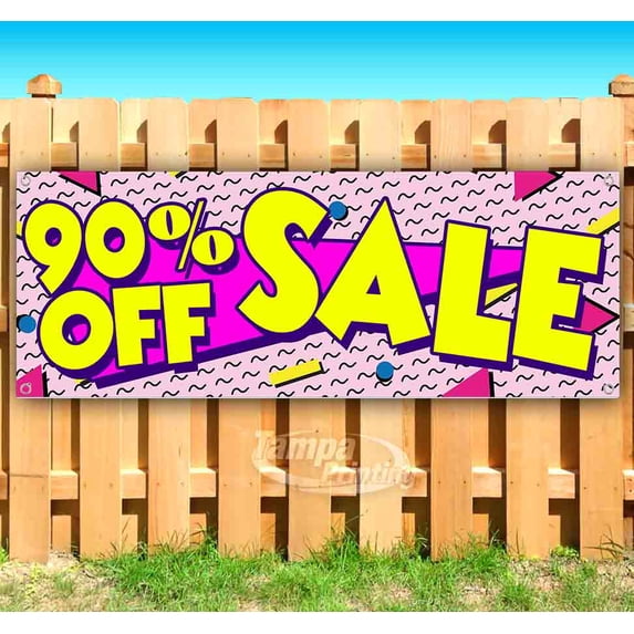 90% Off Sale 13 oz Vinyl Banner With Metal Grommets