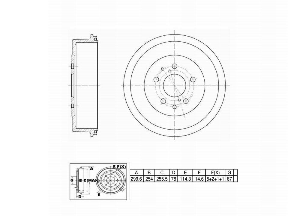 Winstop Brake Drum, Rear WS235811, Toyota Pickup 1992-1980