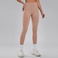 thumbnail image 4 of felwors Women Ribbed Seamless Leggings High Waisted Workout Gym Yoga Pants (Khaki, L), 4 of 6