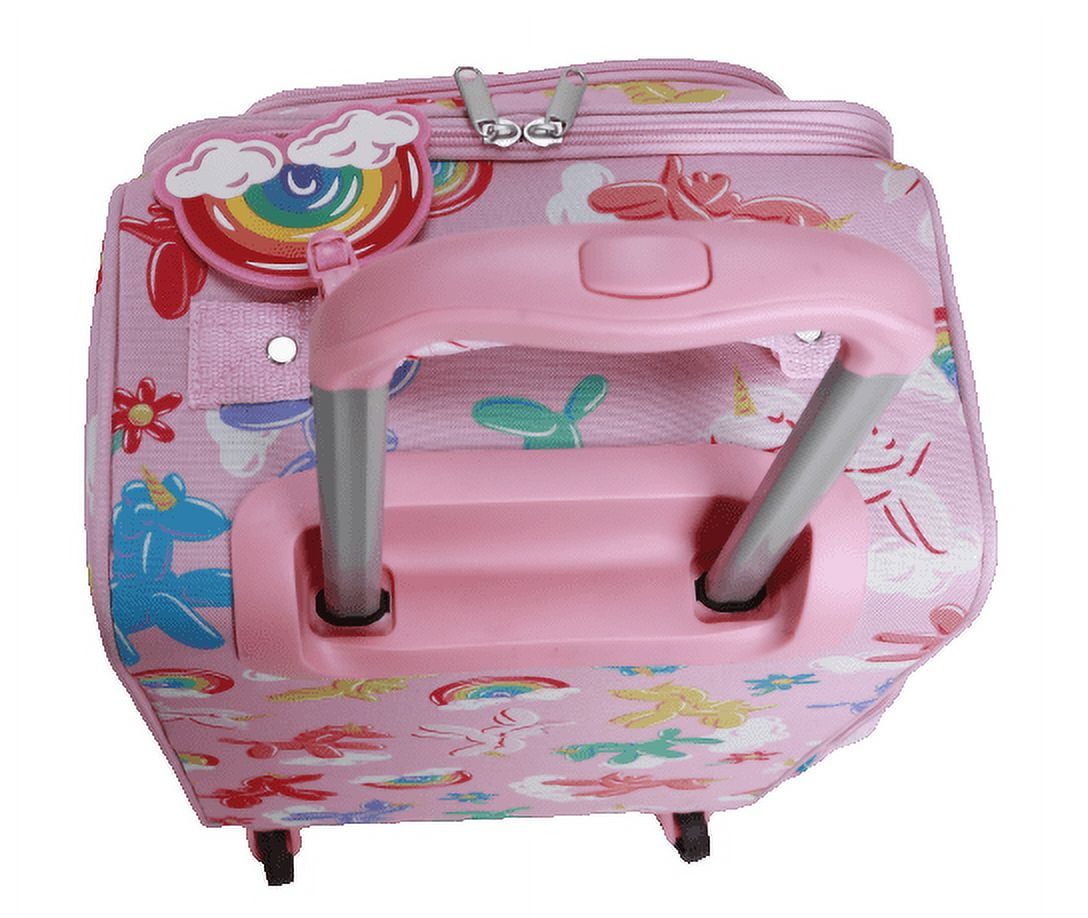 CRCKT 3 Piece Miss Popular 21-inch Softside Carry-On Luggage with Packing Cube and Luggage Tag, Miss Popular Balloon Animals