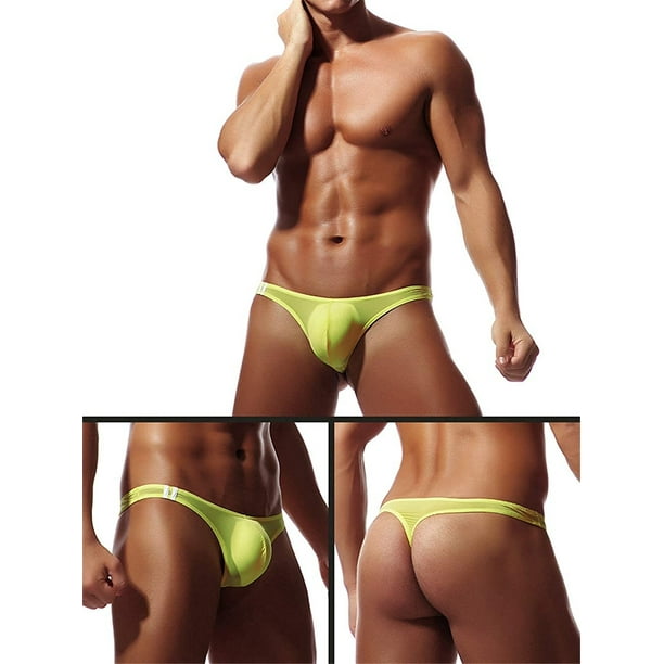 Sexy Men's Thong Micro Bikini G-String Pouch Soft Panties T B