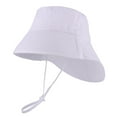 thumbnail image 2 of Awdenio Bucket Hats Toddler Baby Summer Sun Protection Fashion Solid Color Outdoor Sun-hat Cute Sunscreen Hat Cap, 2 of 9