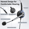 thumbnail image 7 of Wantek Office Phone Headset,Headset 3.5mm for Tablet,Computer Headset PC Office Wired Stereo Headphones Noise Cancelling Mic, 7 of 7