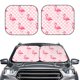 thumbnail image 2 of Balery Cute Flamingo with Heart Parasol para parabrisas de coche de 2 piezas | Parasol plegable para parabrisas delantero de coche para la mayoría de sedanes-Large, 2 of 6