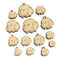 thumbnail image 1 of Newfoundland Dog Head Wood Mini Charms Shapes DIY Craft Jewelry - With Hole - Various Sizes (16pcs), 1 of 7