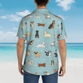 thumbnail image 6 of Daiia Dog Pets Hawaiian Shirt for Men Gentle Cotton Regular Short Sleeve Casual-3X-Large, 6 of 9