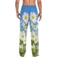 thumbnail image 2 of Spring Cute Flowers Ghost Pajama Pants, Men's Lounge Pants Light with Drawstring and Pockets, Christmas New Year Birthday Father's Day Gifts, Small, 2 of 7