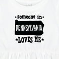 thumbnail image 4 of Inktastic Someone in Pennsylvania Loves Me Girls Baby Dress, 4 of 5