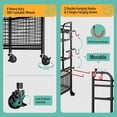 thumbnail image 6 of Yes4All Dumbbell Rack, Weight Rack for Home Gym, Sports Equipment Organizer for Dumbbells Kettlebells Yoga Mat Foam Roller and Balls, All in One Gym Workout Storage with Wheels and Hooks, Black, 6 of 7