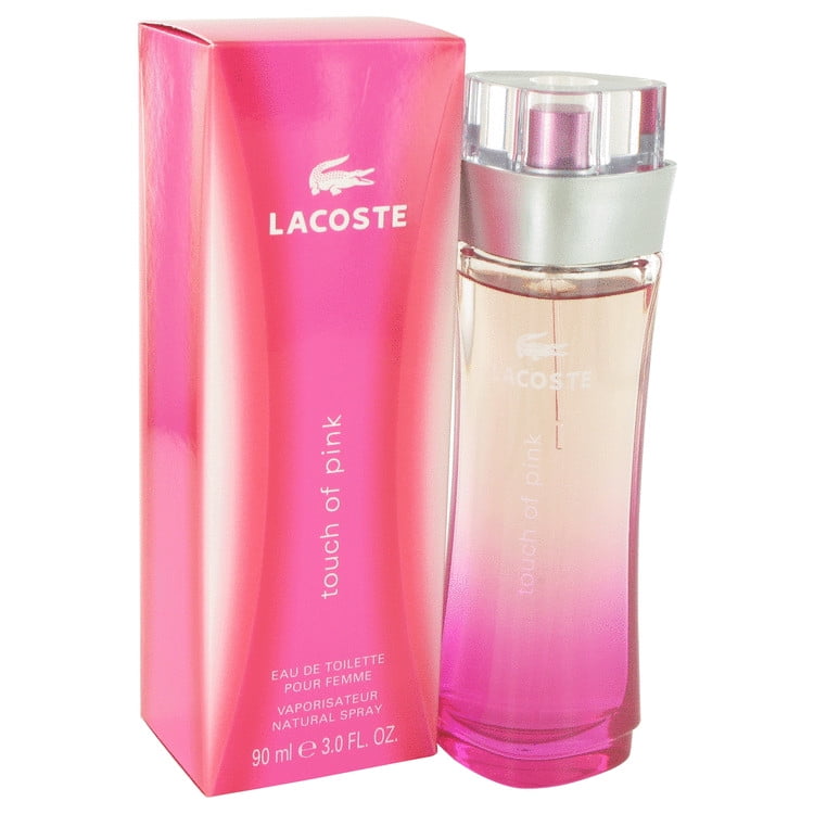 Touch of Pink Lacoste Eau Toilette Spray oz-90 ml-Women -