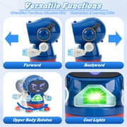 Kivdit Robot Toys for Kids,Intelligent Electronic Walking Dancing Robot Toys with Flashing Lights and Music for age 3+ Boys Girls Holiday Gift Present