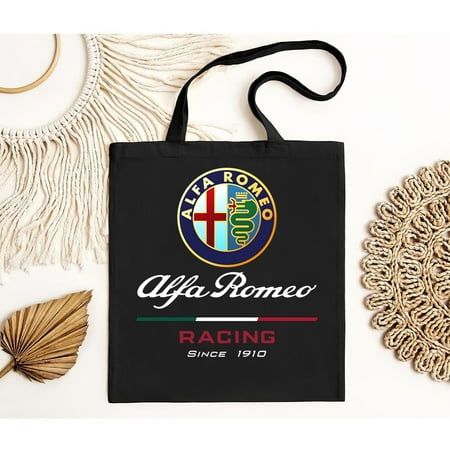 vintage Alfa Romeo Italian Racing Sport Car Tote Bag-TH5899
