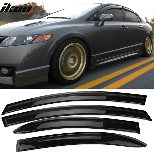 Compatible with 0611 Honda Civic Sedan Acrylic Window Visors Vent