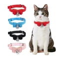 thumbnail image 2 of Methold Collar de campana de hilo para mascotas, reemplazo de Color sólido, desmontable, portátil, para interiores y exteriores, decorativo, para Suministros para perros Negro Methold PT004678-03, 2 of 6