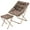 Beige, variant on MoNiBloom Saucer Chair and Folding Footrest Stool Set, Soft Faux Fur Oversized Accent Chair, Metal Frame Moon Chair for Bedroom Living Room Dorm, Beige