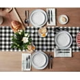 thumbnail image 3 of Table Runner Dresser Scarves 60 Inch Long, Farm Wooden Plank and Watermelon Linen Dining Table Runners White and Black Checker Tabletop Scarf for Wedding Holiday Party Kitchen, 3 of 7
