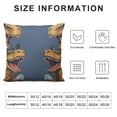 thumbnail image 5 of Nawypu  Throw Pillow Cover A Group of Tyrannosaurus rex Print Decorative Throw Pillows Soft Pillow Cases Square Cushion Case Christmas Pillow Covers for Couch Bed Sofa Farmhouse Decor, 5 of 5