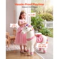 thumbnail image 3 of KFFKFF Ride-On Unicorn Toy for Kids, No Battery Needed, Smooth Wheels with Anti-Roll Safety Ring, Enhanced Raised Seat, Comfortable Handles, Durable Pedals,Supports Up to 176 lbs,Suitable for Ages 6+, 3 of 9